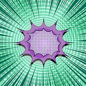 Comic explosive bright concept