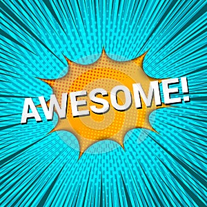 Comic explosive bright dynamic concept