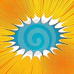 Comic explosive bright template