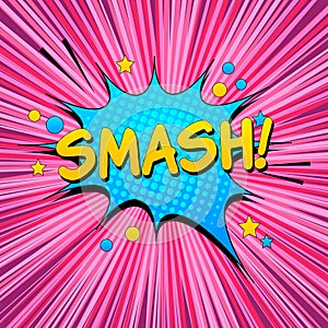 Comic explosive bright template