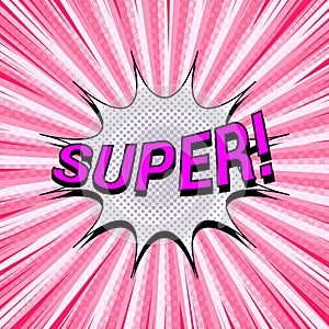 Comic explosive bright template