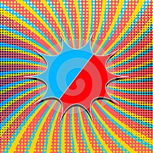 Comic explosive and burst template