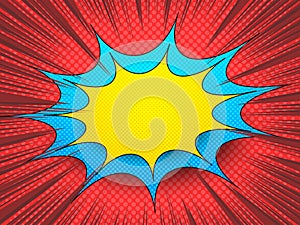 Comic explosive and burst template