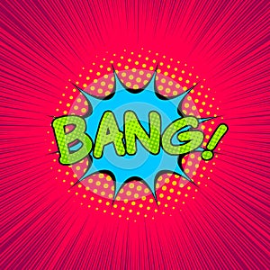 Comic explosive colorful concept