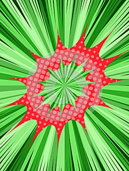 Comic explosive concept