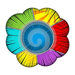 Comic explosive concept