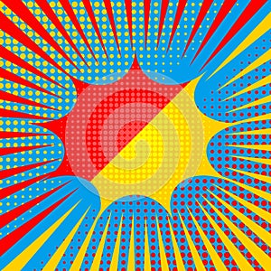 Comic explosive duel template