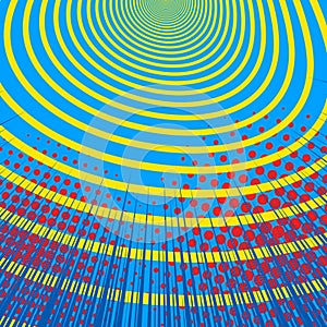 Comic explosive dynamic template