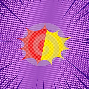 Comic explosive light template