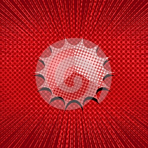 Comic explosive red template