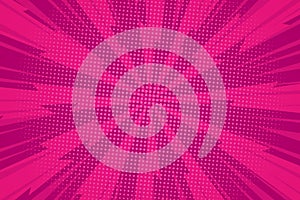 Comic dynamic pink background