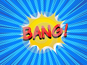 Comic explosive template