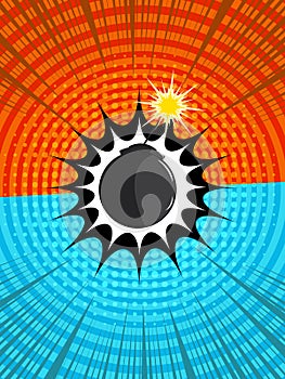 Comic fighting background