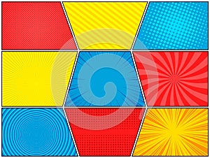 Comic frames composition