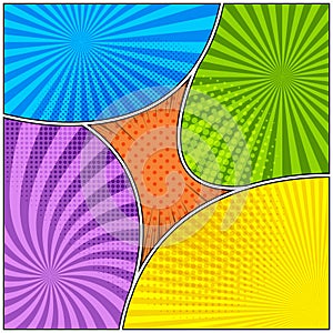 Comic frames composition