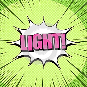 Comic green explosive concept