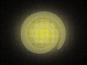 Comic halftone bg rect circle yellow black