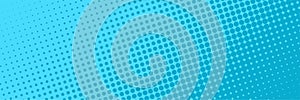 Comic halftone dots background blue color. Comic background. Halftone dots background