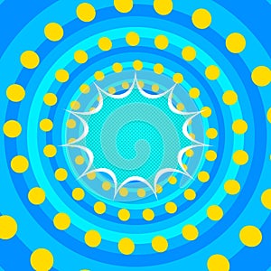 Comic light abstract template