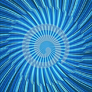 Comic light blue explosive background