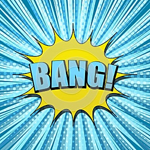 Comic light explosive template