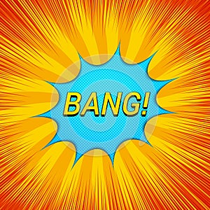 Comic light explosive template