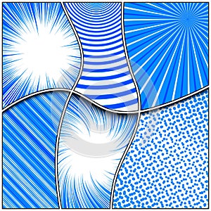 Comic light monochrome concept