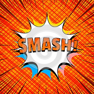 Comic light orange template