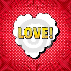 Comic Love explosive concept