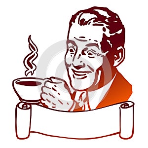 Comic Man presents Cup of Coffee