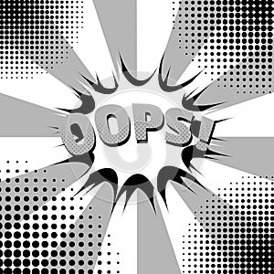 Comic monochrome abstract concept