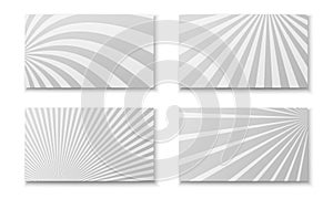 Comic monochrome cards composition