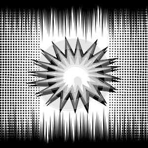 Comic monochrome concept