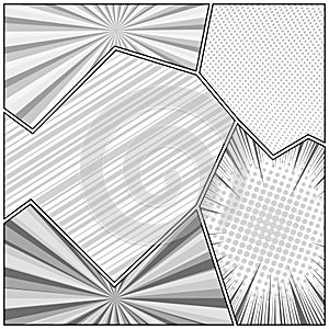 Comic monochrome concept