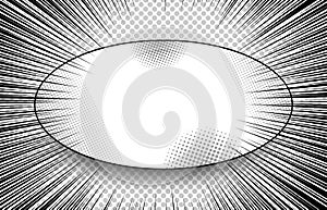 Comic monochrome explosive concept