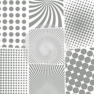 Comic monochrome light concept