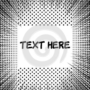 Comic monochrome speed concept