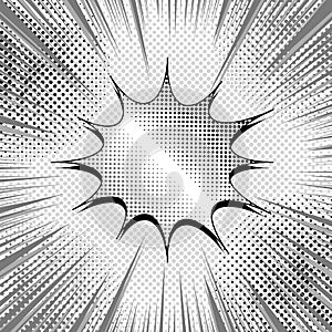 Comic monochrome speed concept