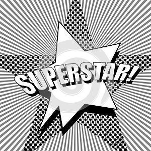 Comic monochrome super concept