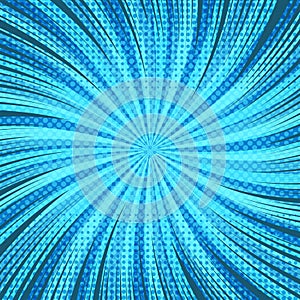 Comic page abstract blue light background