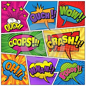 Comic book page light template