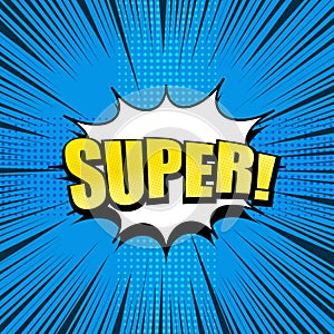 Comic page bright blue template