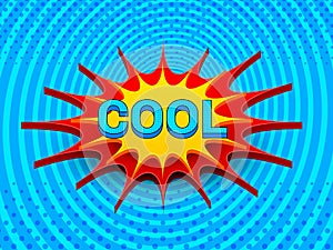 Comic page bright concept