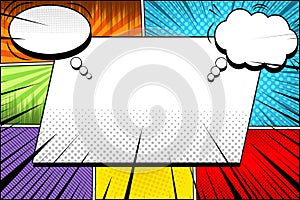 Comic page bright template