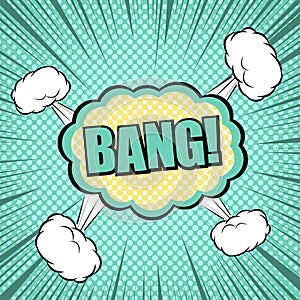 Comic page explosive light template