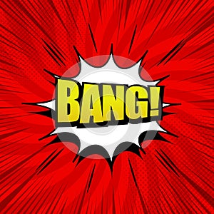 Comic page explosive red concept