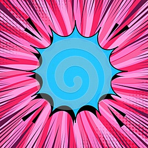 Comic page explosive template