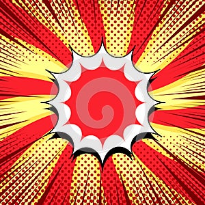 Comic page explosive template