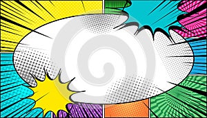 Comic page light concept