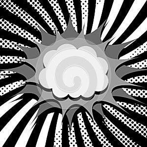 Comic page monochrome concept